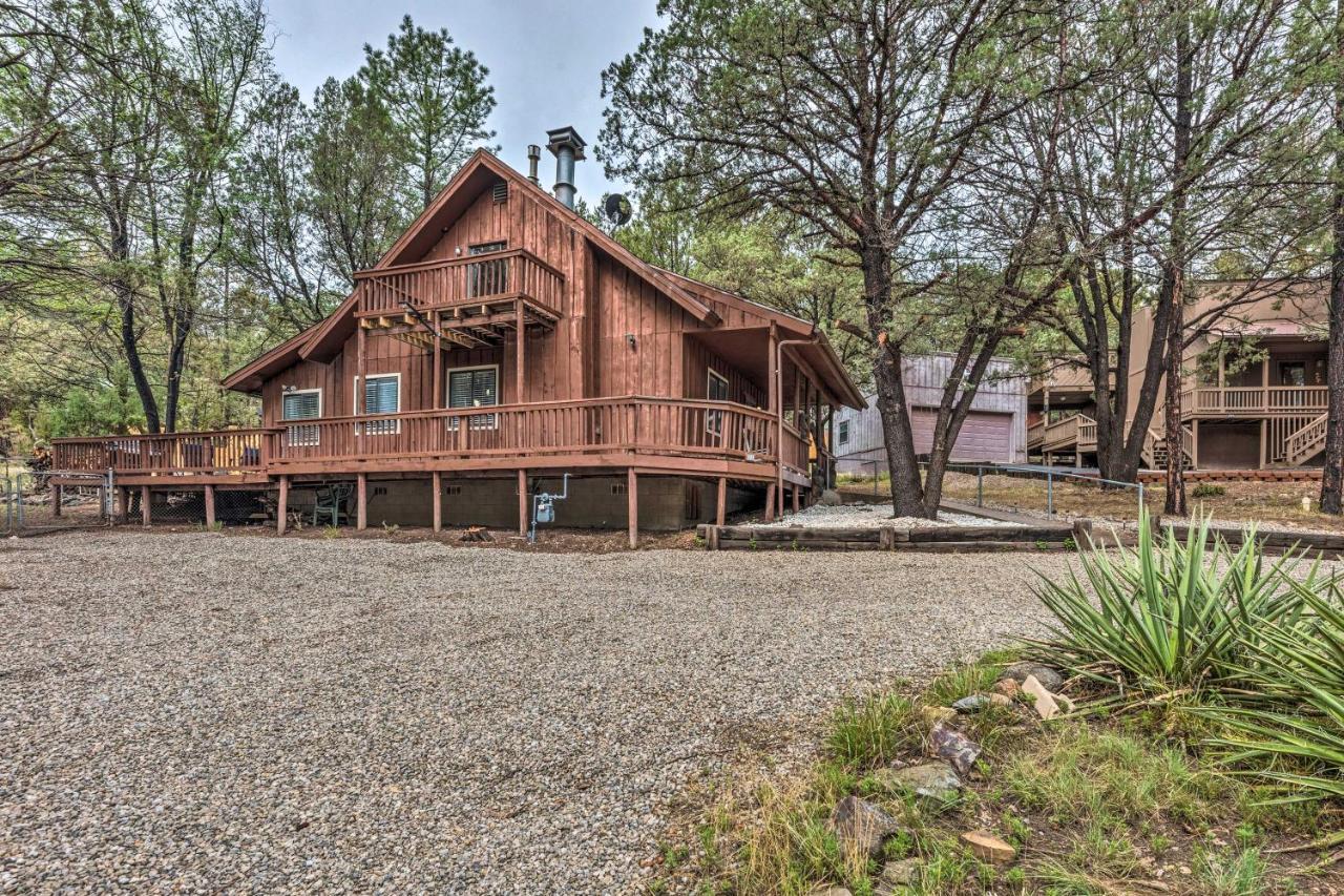 Rustic Ruidoso Cabin With Large Deck And Grill! Esterno foto